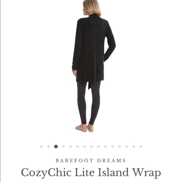 Barefoot Dreams Cozychic Lite island wrap waterfall style open cardigan - Picture 2 of 7